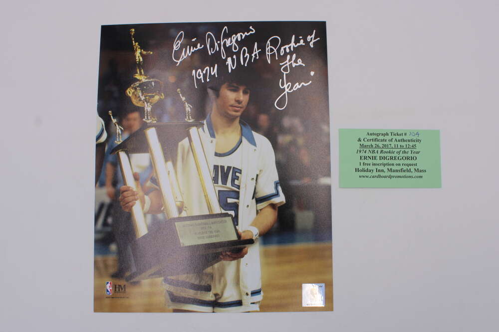 Ernie Digregorio Signed 8x10 Photo Autograph 1974 Nba Rookie Of The Year Zj684