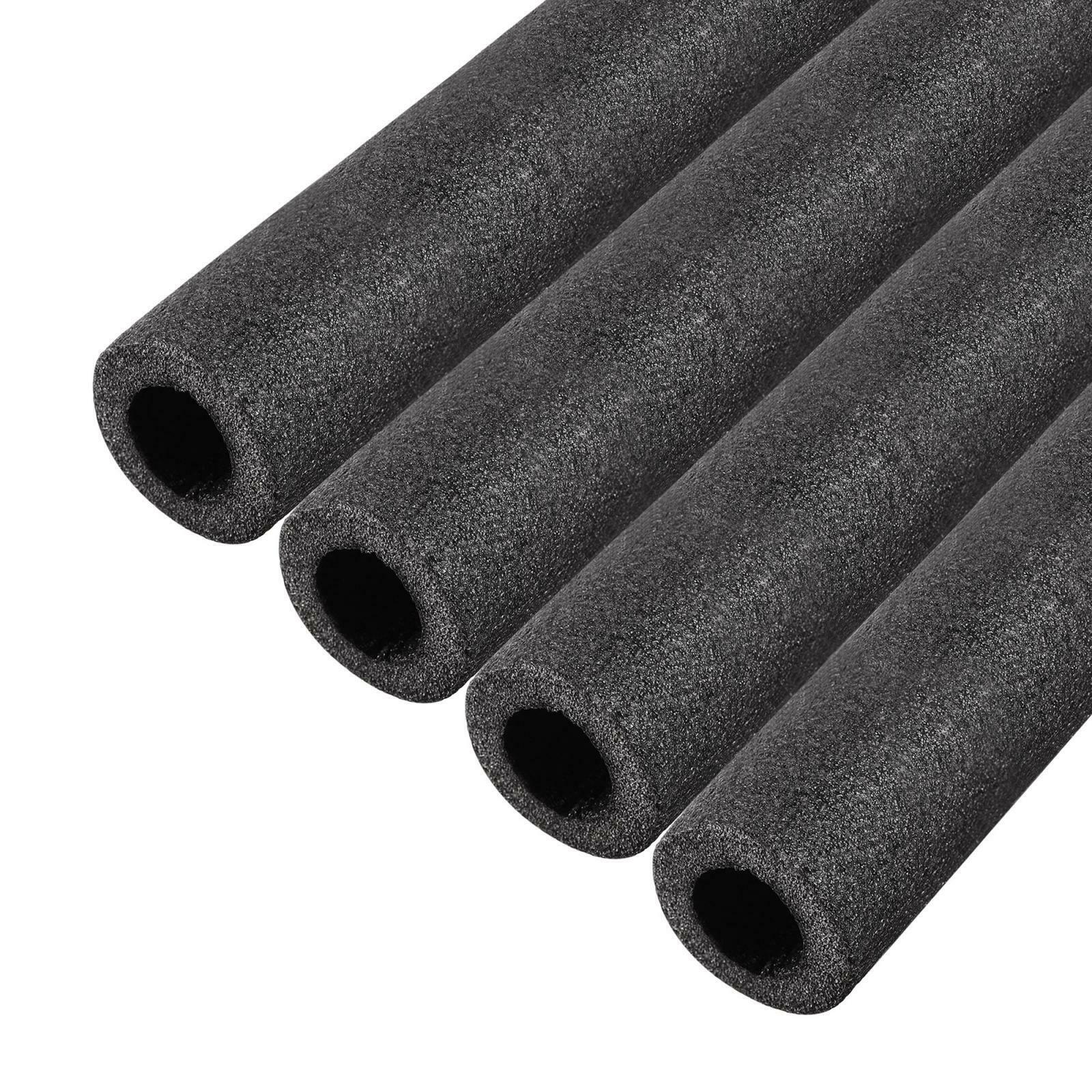 Foam Tube 1.64 Ft Length 0.98in Id 1.56in Od Hollow Polyethylene Black 4pcs