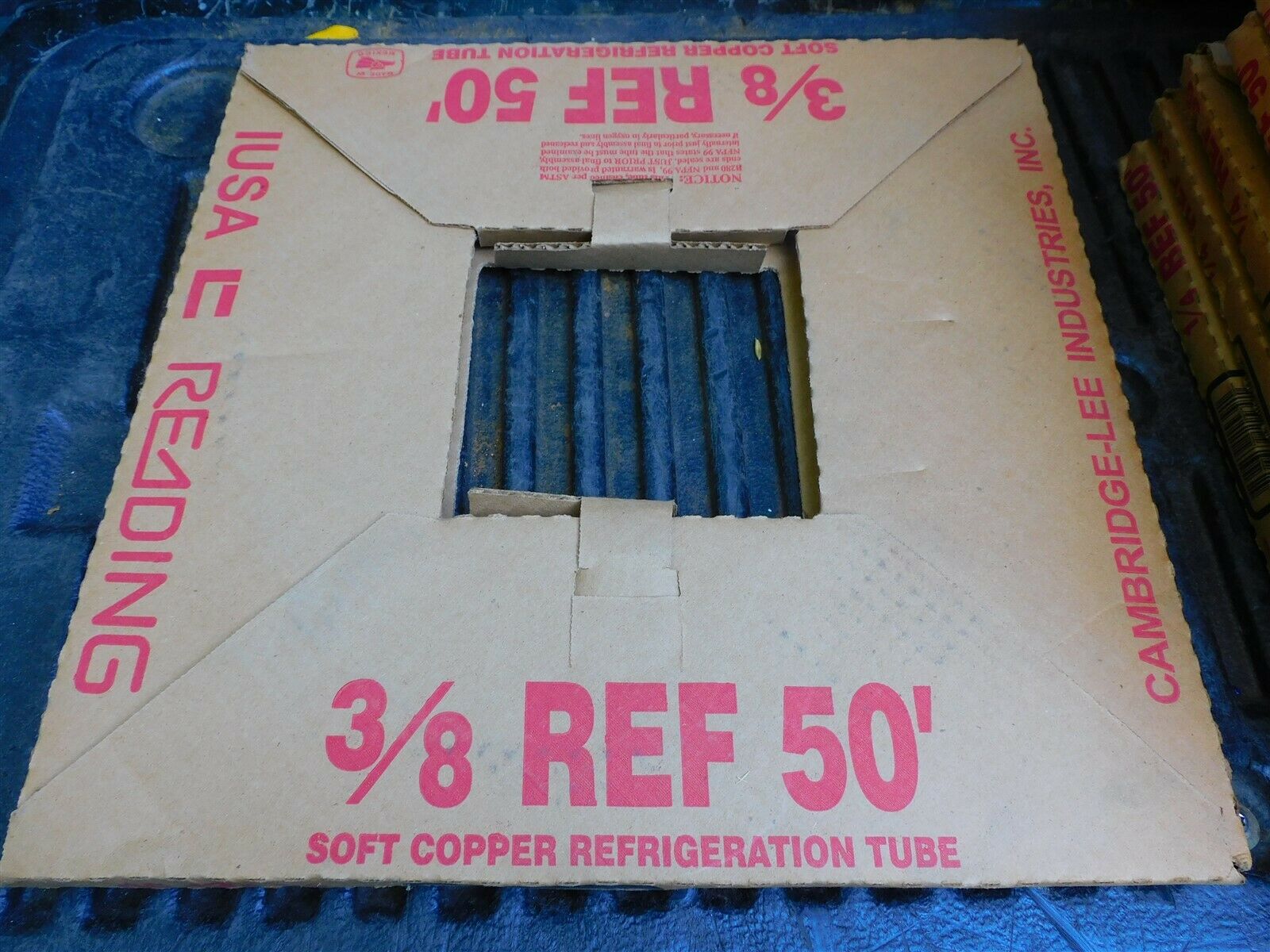 Cambridge Lee 3/8" Soft Copper Refrigeration Hvac 50' Roll Tubing New In Box