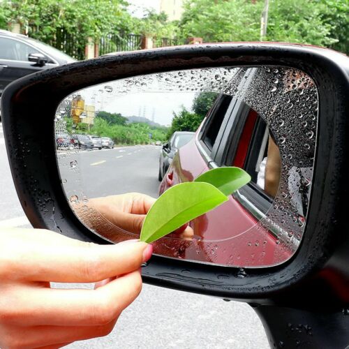 100pcs Oval Car Auto Anti Fog Rainproof Rearview Mirror Protective Film -n