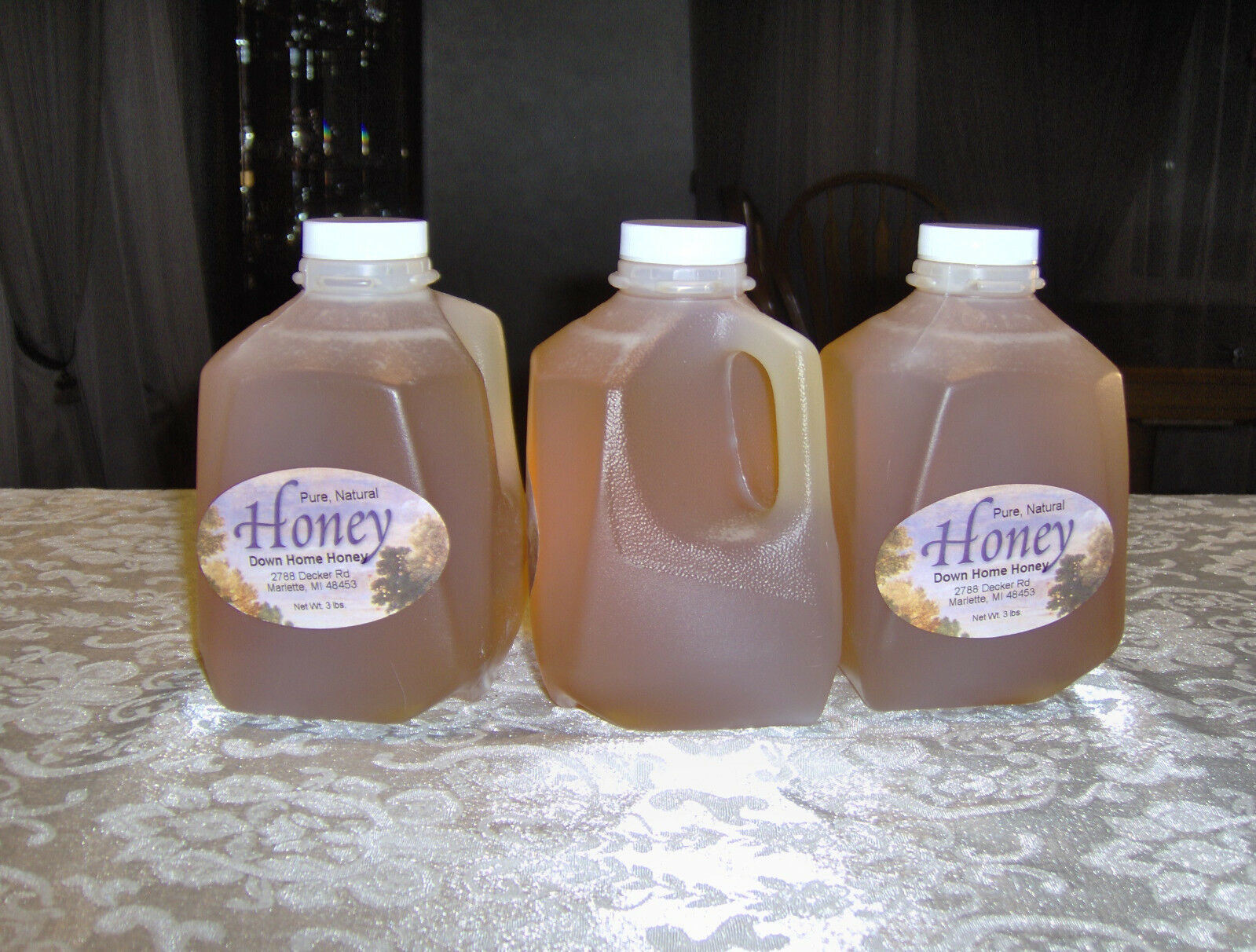 100% Raw Pure Natural Clover Honey (9 Lbs) Nutritional (down Home Honey)