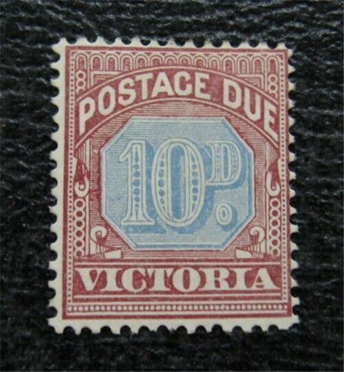 Nystamps British Australia States Victoria Stamp # J7 Mogh $165   G13x2090
