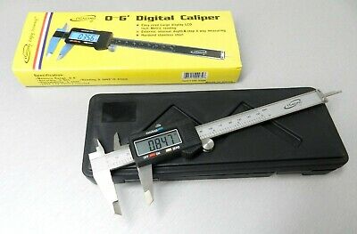 6 Inch - 150mm Digital Caliper Electronic Vernier Gauge 0-6" Stainless Steel Lcd