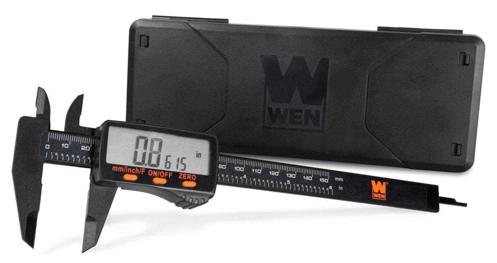 Wen 10761 Electronic 6.1-inch Digital Caliper With Lcd Readout And Storage Case