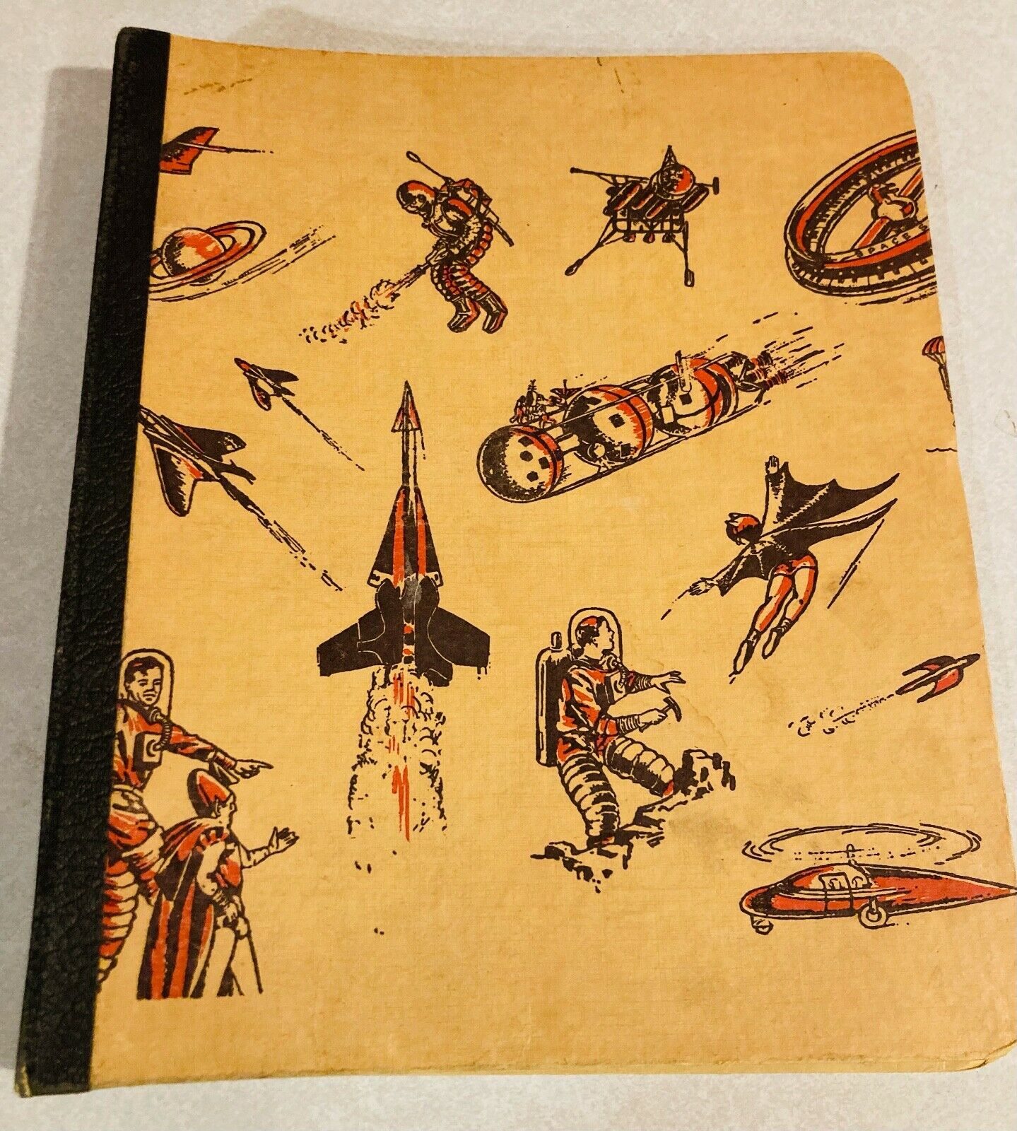 Early 50s Spaceman 3 Ring Binder Robots Rockets Very Cool!