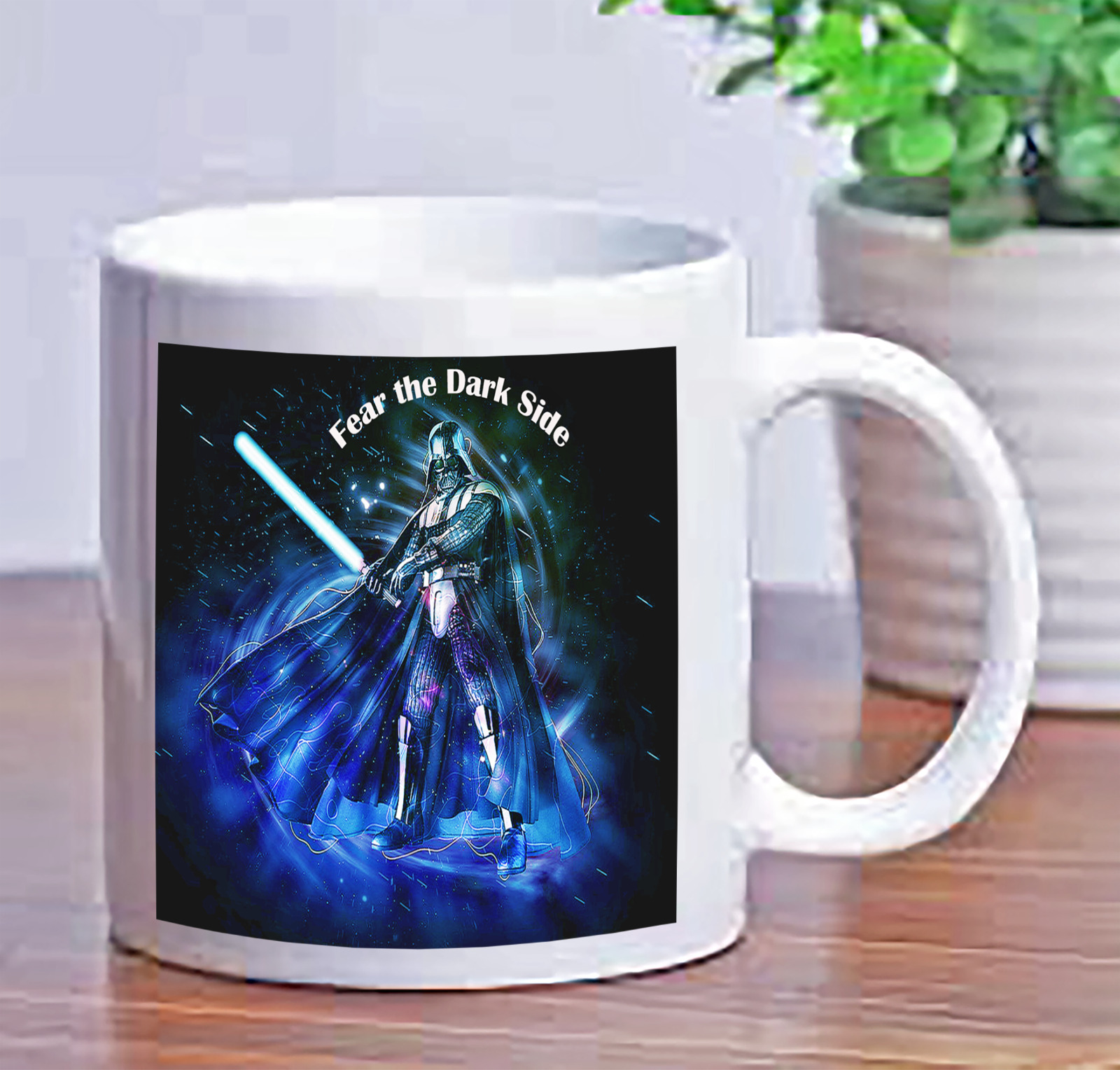 Custom Star Wars 11 Oz Darth Vader 2 Sided Design White Coffee Mug Gift Cup