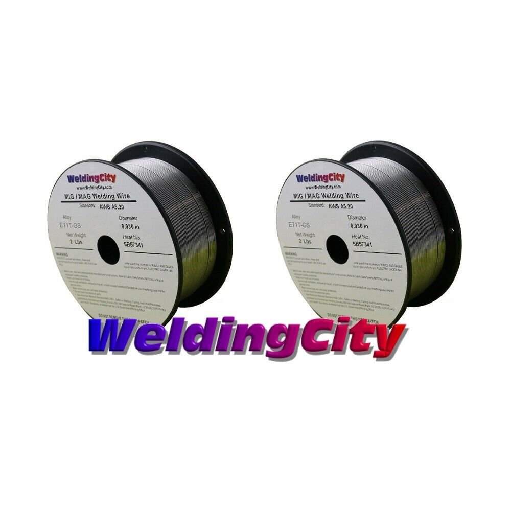 Weldingcity 2 Rolls Gasless Flux-core Mig Welding Wire E71t-gs .030" 0.8mm 2-lb