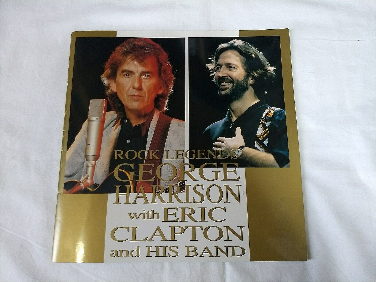 George Harrison With Eric Clapton And His Band 1991 Japan Tour Concert Programe