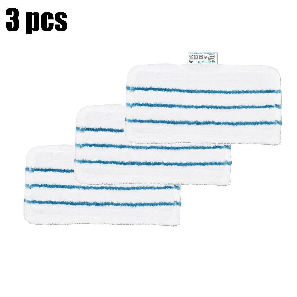 3x Washable Microfibre Steam For Beldray Bel01097 Mop Pads Steam Cleaner Replace