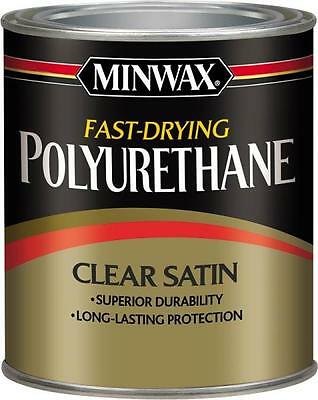 New Minwax 23010 1/2 Pt Clear Satin Oil Based Fast Dry Polyurethane 7995723