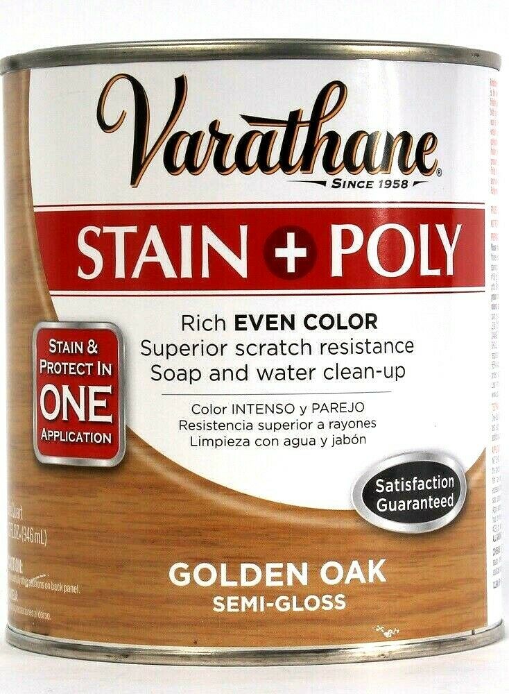 Rust-oleum Varathane  Stain And Protect Poly Rich Even Golden Oak Semi-gloss