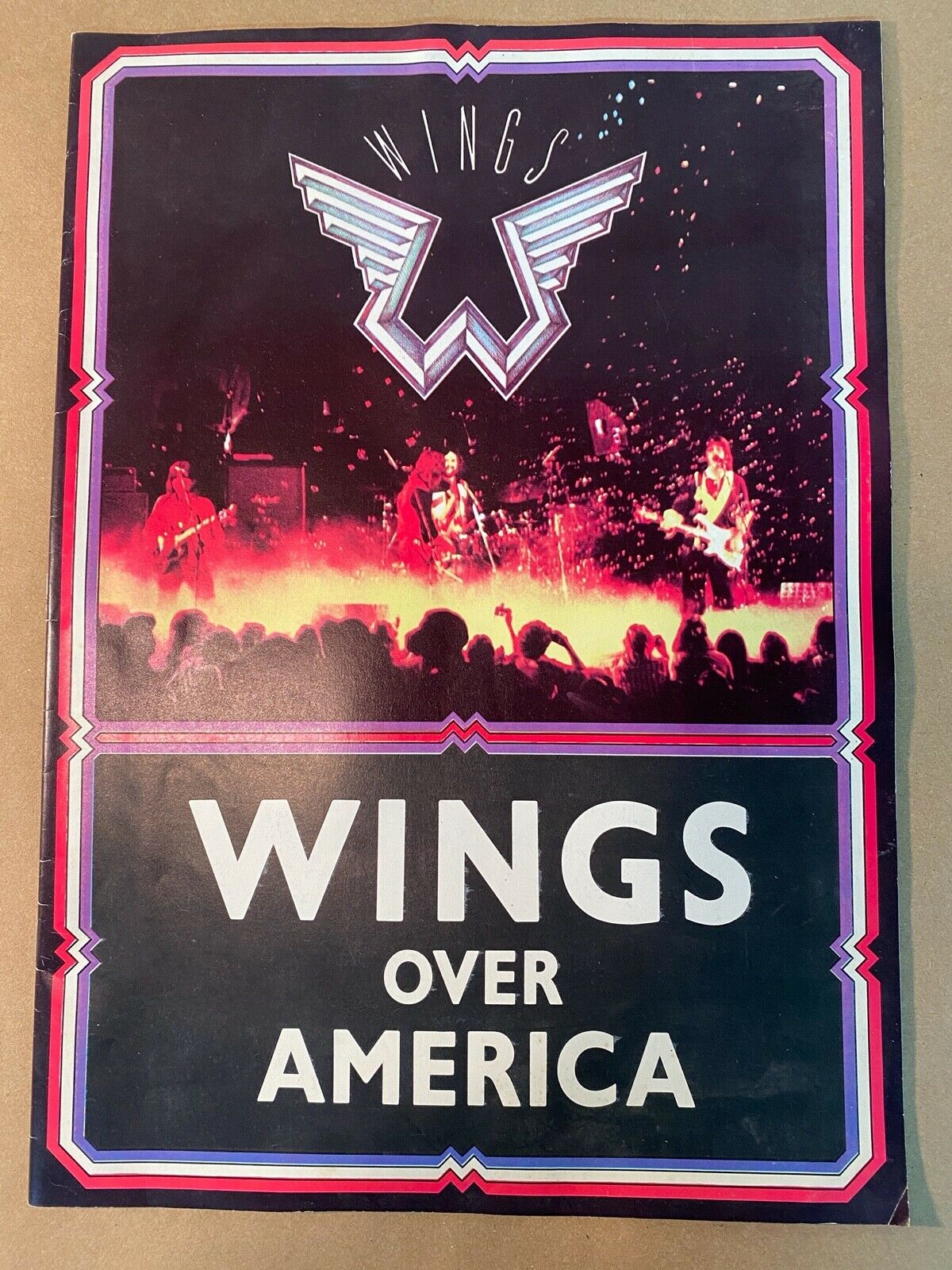 1976 Paul Mccartney Wings Over America Tour Concert Program/brochure