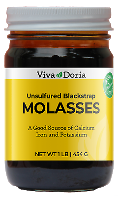 Viva Doria All Natural Unsulfured Blackstrap Molasses, 1 Lb