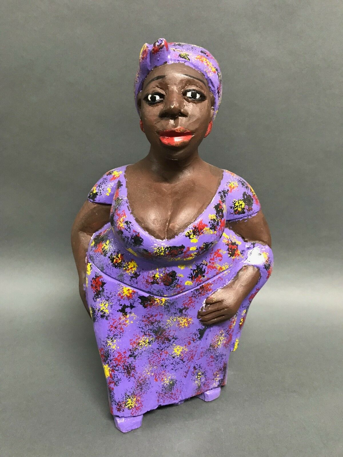 African Art Carved Wood Colonial Doll
